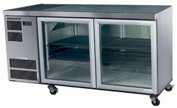 Skope CC300-2SW SS 2 Door Bench Fridge