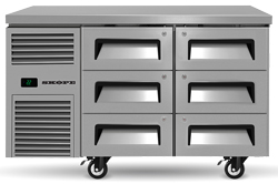 SKOPE ReFlex RF7.UBR.2.D6 6 Drawer Underbench 1/1 GN Compatible Fridge