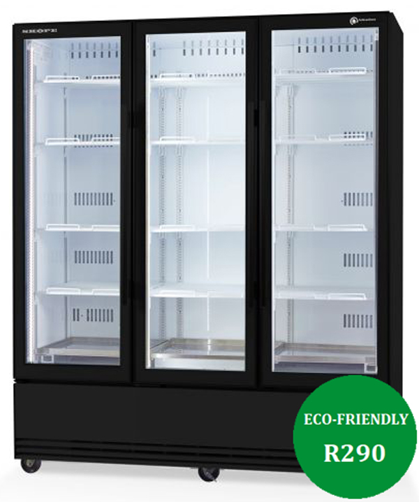 SKOPE SKB1500SS-A ActiveCore 3 Door Stainless Steel Display Refrigerator