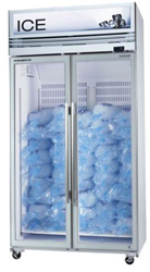 Skope VFX1000-Ice 2 Door White Display Freezer