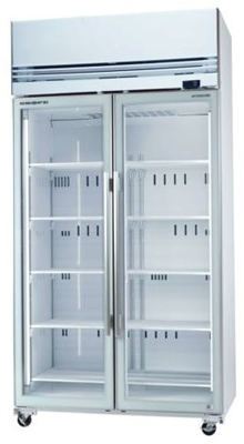 SKOPE VFX1000SS 2 Door Stainless Steel Display Freezer