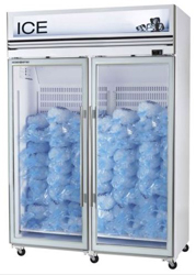 Skope VFX1300-Ice 2 Door White Display Freezer