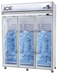 Skope VFX1500-Ice 3 Door White Display Freezer