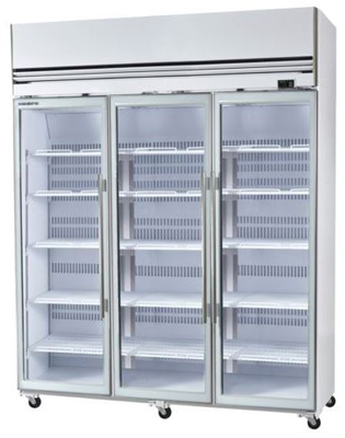 SKOPE VFX1500SS 3 Door Stainless Steel Display Freezer