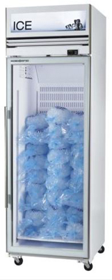 SKOPE VFX650-Ice 1 Door White Vertical Display Freezer