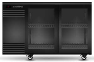 Skope BB.2.GSL-SS 2 Glass Sliding Door Backbar Fridge