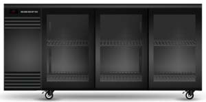 SKOPE BB.3.GSL 3 Glass Sliding Door Backbar Fridge