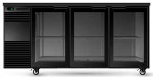 Skope BB.3.GSW 3 Glass Swing Door Backbar Fridge