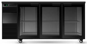SKOPE BB.3.GSW 3 Glass Swing Door Backbar Fridge