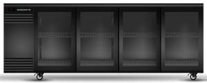SKOPE BB.4.GSL-SS 4 Glass Sliding Door Backbar Fridge