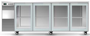 Skope BB.4.GSW 4 Glass Swing Door Backbar Fridge