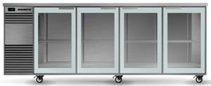 SKOPE BB.4.GSW-SS 4 Glass Swing Door Backbar Fridge