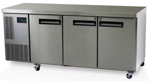 Skope Pegasus PG400HC 3 Door Bench Fridge