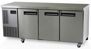SKOPE Pegasus PG400HC 3 Door Bench Fridge