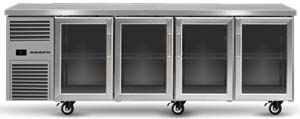SKOPE ReFlex RF7.UBR.4.GD 4 Glass Door Underbench GN 1/1 Fridge