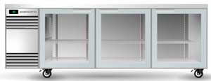 Skope SL.3.GSW SS Glass Swing Door SlimLine Fridge