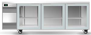 SKOPE SL.3.GSW SS Glass Swing Door SlimLine Fridge