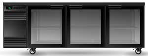 Skope SL.3.GSW 3 Glass Swing Door SlimLine Fridge