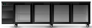 SKOPE SL.4.GSW 4 Glass Swing Door SlimLine Fridge