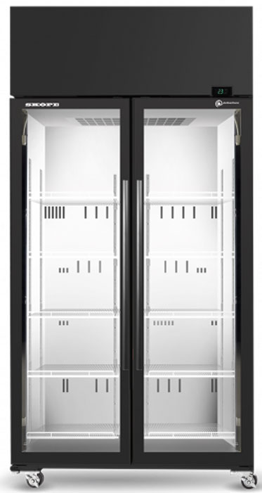 SKOPE SKT1000N-A ActiveCore 2 Door Display Fridge