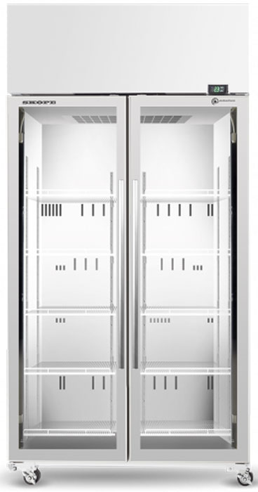 SKOPE SKT1000N-A ActiveCore 2 Door Display Fridge