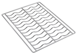 Smeg 3735 Undulated Chrome 435x320mm Grid (pack of 4)