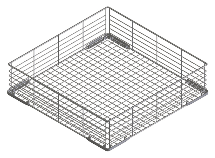 Smeg WB50G01 500x500mm Flat-Bottomed Coated Wire Basket