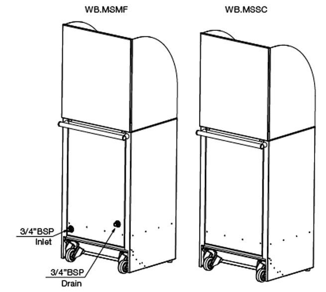 Stoddart WB.MS.TSD Foot Operated Mobile Hand Washing Basin