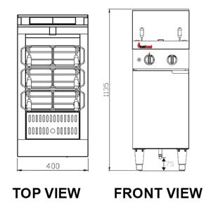 TRUEHEAT RCP4 Gas Open Pasta Cooker