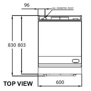 TRUEHEAT RCR6-6G Gas 600 Griddle Gas Oven