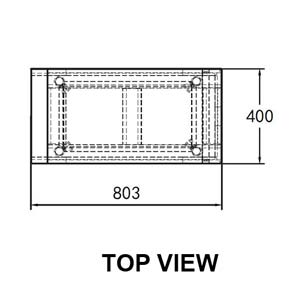 TRUEHEAT RCSPR4 400mm Infill Bench with Shelf Below