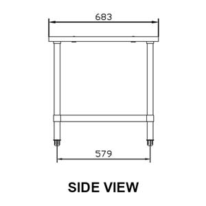 TRUEHEAT RCSTD3 300 Open SS Stand with Shelf