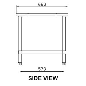 TRUEHEAT RCSTD4 400 Open SS Stand with Shelf