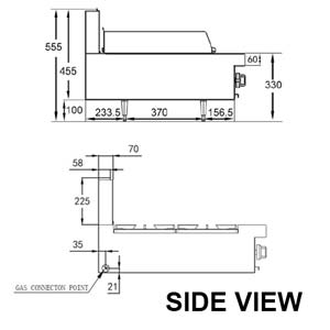 TRUEHEAT RCT3-2 Gas 2 Open Top Burners