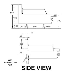 TRUEHEAT RCT3-3G Gas 300 Griddle