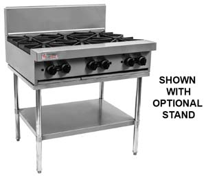 TRUEHEAT RCT9-6 Gas 6 Open Top Burners