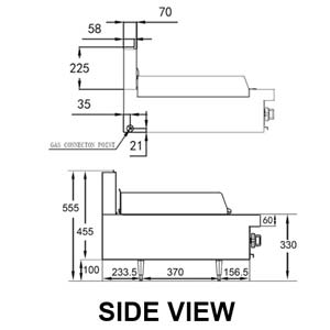 TRUEHEAT RCT9-9G Gas 900mm Griddle