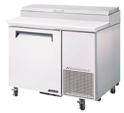 Turboair CTPR-44SD Pizza Prep Table 1 Door Air Over Pans