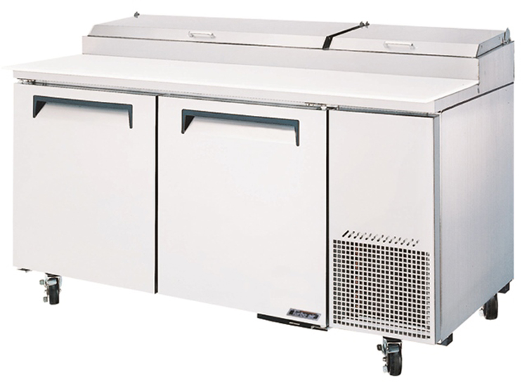 Turboair CTPR-67SD Pizza Prep Table 2 Doors Air Over Pans