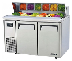 Turboair KHR12-2 Salad Prep Table 2 Doors Side Unit