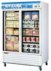 Turbo Air FRS-1250F 2 Door Upright Display Freezer