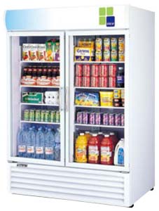 Turbo Air FRS-1350RS 2 Door Upright Display Freezer