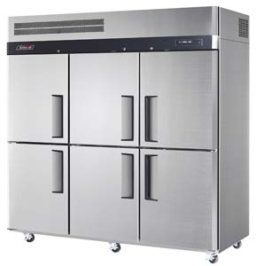 Turbo Air KF65-6 6 Split Doors Top Mount Foodservice Freezer