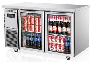 Turbo Air KGR12-2 2 Glass Door Undercounter Fridge