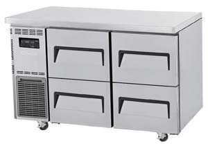 TURBO AIR KUF12-2D-4 Undercounter 4 Drawer Freezer