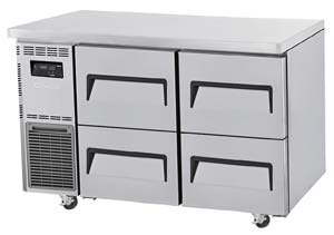 TURBO AIR KUF12-2D-4 Undercounter 4 Drawer Freezer