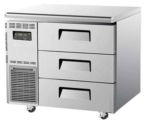 TURBO AIR KUF9-3D-3 Undercounter 3 Drawer Freezer