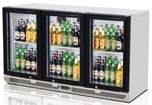 Turbo Air TB13-8H-SWB 3 Door Backbar Fridge