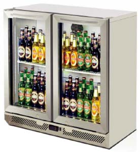 Turbo Air TB9-8H-SWS 2 Door Backbar Fridge