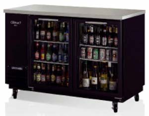 Turbo Air TBB-2SGD 2 Door Backbar Fridge